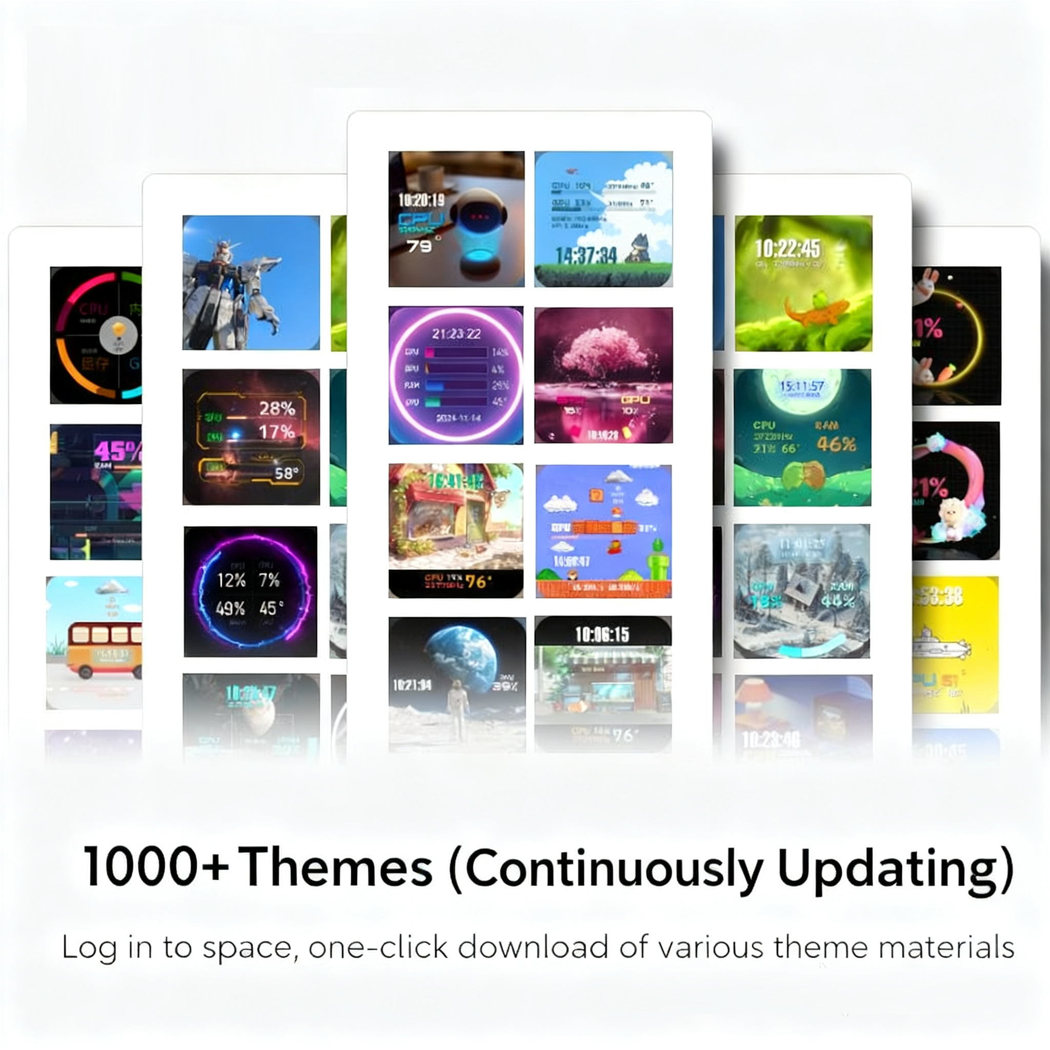 Dynamic ARGB Computer Sensors Screen - 2.1-Inch Panel