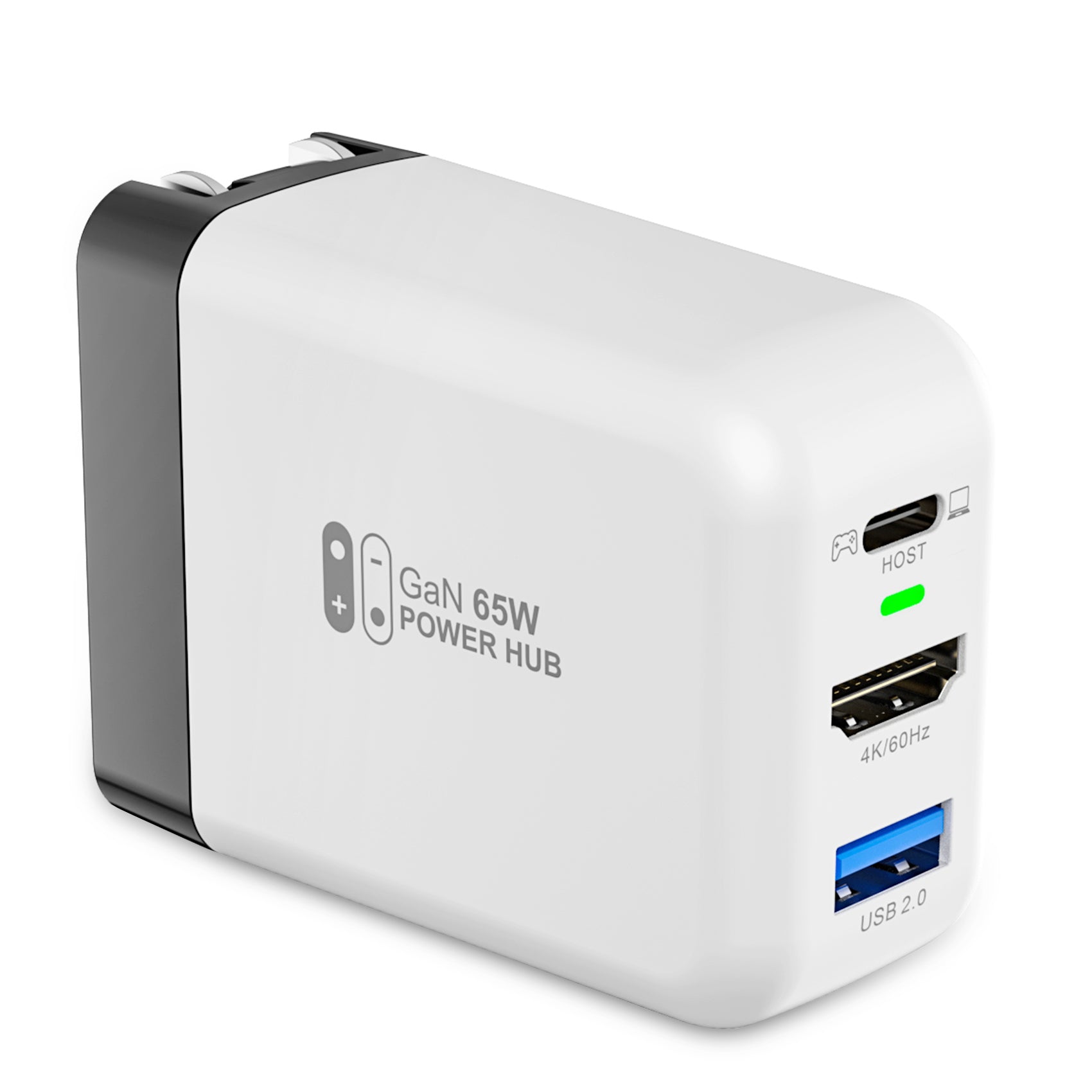 65W 3 in 1 Nintendo Switch 2 Dock Adapter - White