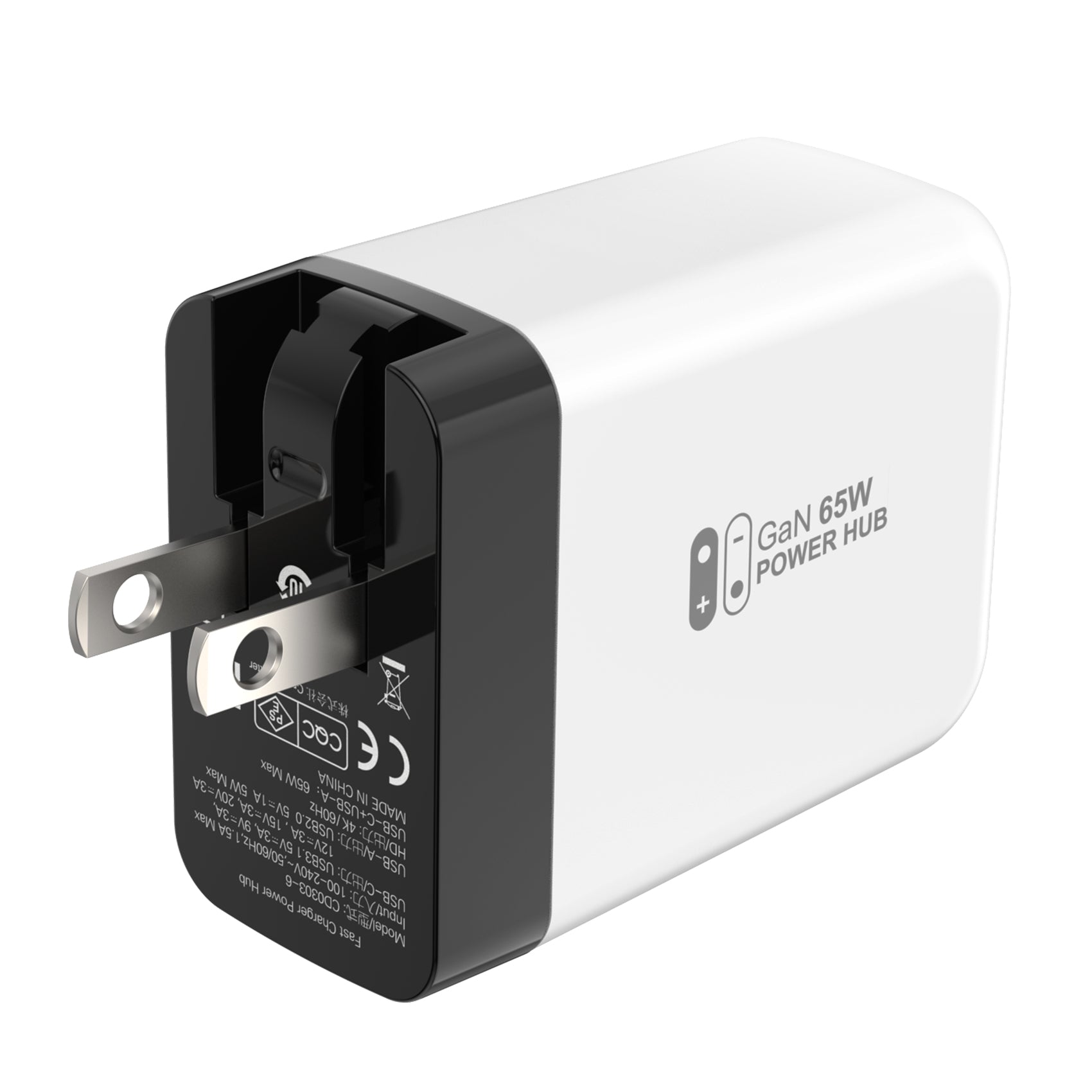 65W 3 in 1 Nintendo Switch 2 Dock Adapter - White