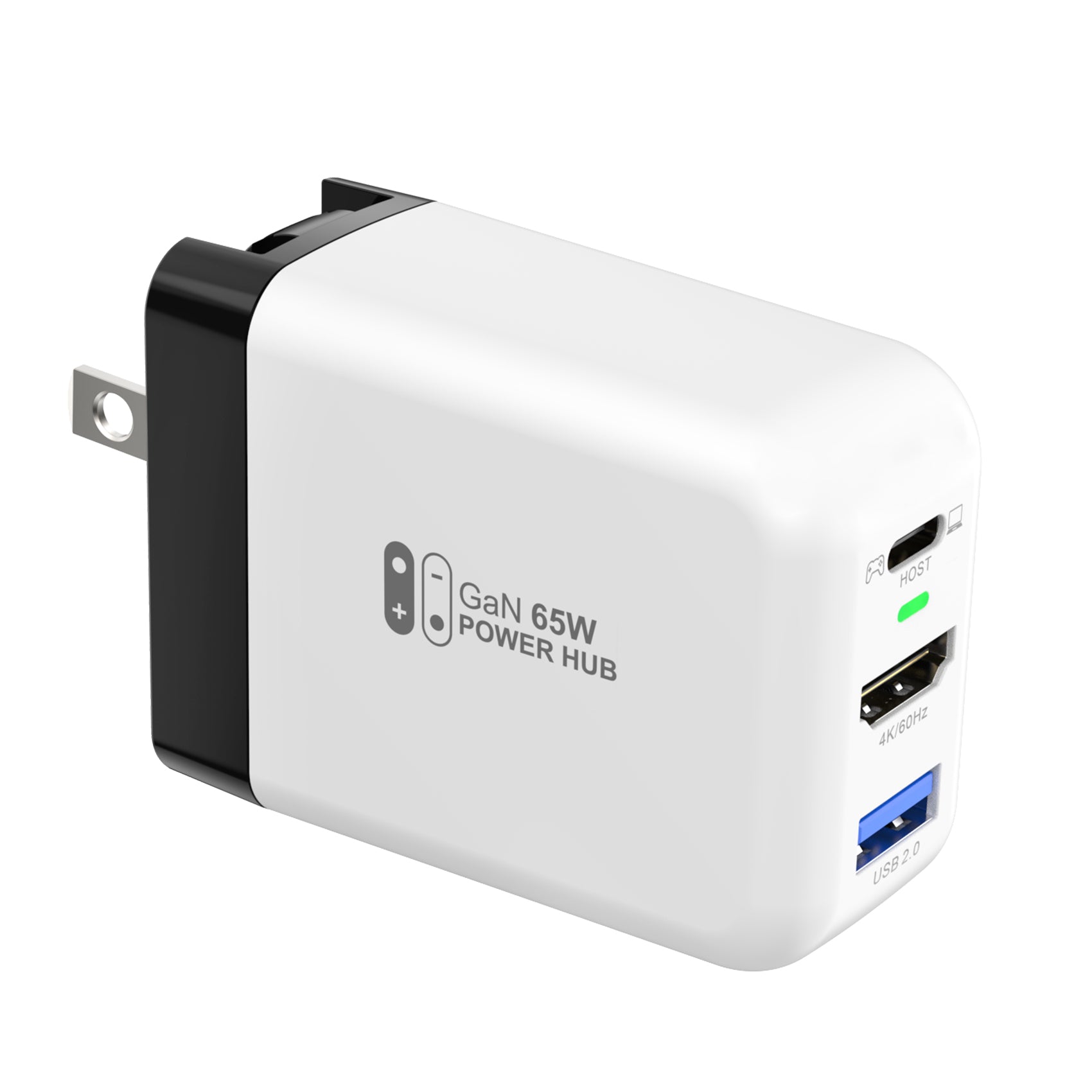 65W 3 in 1 Nintendo Switch 2 Dock Adapter - White